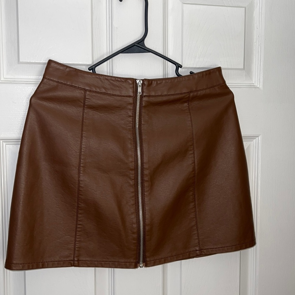 FOREVER 21 Skirt leather style Brown